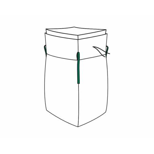 Big Bag  90x90x110cm mit Schürze und Inliner SWL 1.000kg