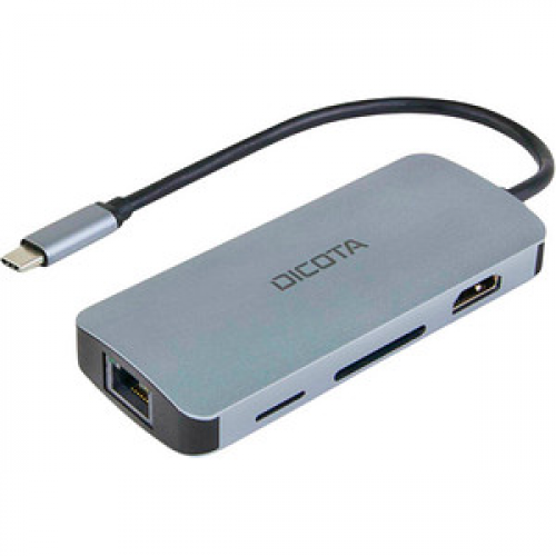 DICOTA USB-Hub D32062 8-fach silber