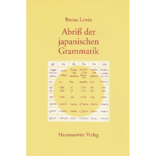 Bruno Lewin - Abriss der japanischen Grammatik auf der Grundlage der klassischen Schriftsprache