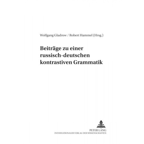 Beiträge zu einer russisch-deutschen kontrastiven Grammatik