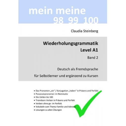 Claudia Steinberg - DaF - Wiederholungsgrammatik / DaF - Wiederholungsgrammatik A1 - Band 2