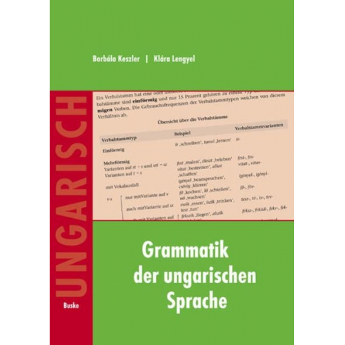 Borbála Keszler Klára Lengyel - Ungarische Grammatik