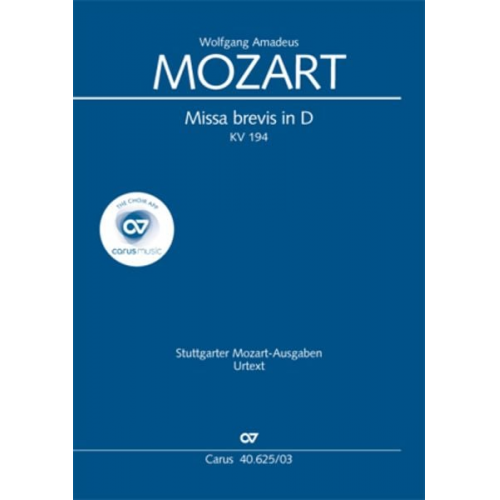 Wolfgang Amadeus Mozart - Missa brevis in D (Klavierauszug)