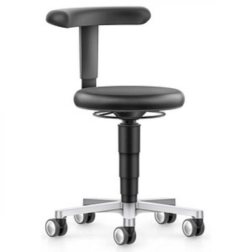 bimos Arbeitshocker Medical grau, schwarz Kunstleder