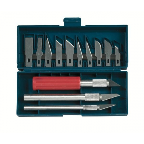 PEBARO 17-1S - Designer-Messer-Set, 3 Griffe und 13 Klingen