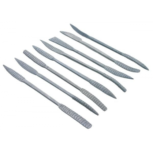 PEBARO Raspel-Set 8, 8x doppelseitig, für Speckstein