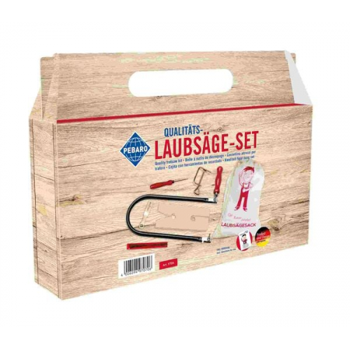 PEBARO 970K - Laubsäge-Set: Holzbrettchen + Laubsägesack