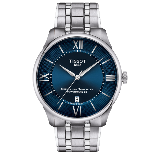 Tissot T139.407.11.048.00 Herrenuhr Automatik Chemin des Tourelles 42 mm Blau