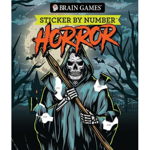 Publications International Ltd New Seasons Brain Games - Brain Games - Sticker by Number: Horror