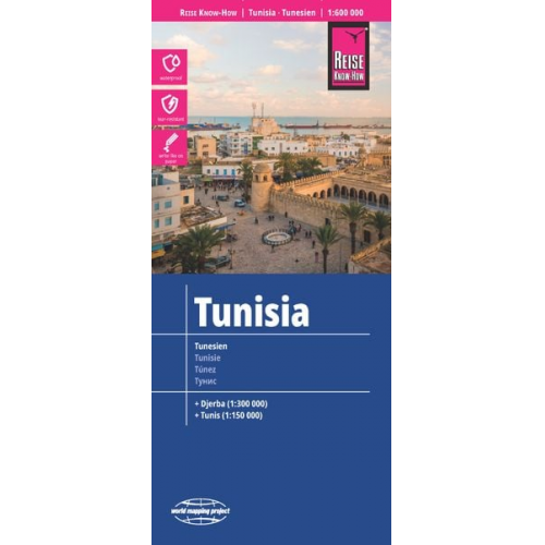 Reise Know-How Landkarte Tunesien / Tunisia (1:600.000)