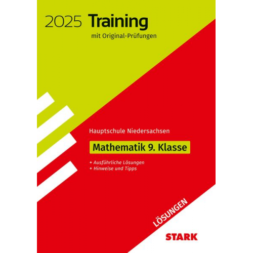 STARK Lösungen zu Original-Prüfungen und Training Hauptschule 2025 - Mathematik 9. Klasse - Niedersachsen