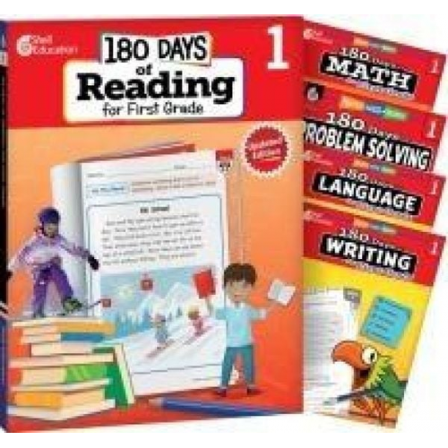 Multiple Authors Stephanie Kraus Kristin Kemp Christine Dugan - 180 Days(tm) Reading, Math, Language, Writing, & Problem Solving for Grade 1: 5-Book Set