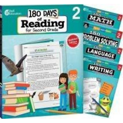 Multiple Authors Kristi Sturgeon Heather Schwartz Christine Dugan - 180 Days(tm) Reading, Math, Language, Writing, & Problem Solving for Grade 2: 5-Book Set