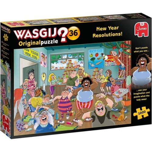 Jumbo Spiele - Wasgij Original 36 - Gute Vorsätze fürs neue Jahr!, 1000 Teile