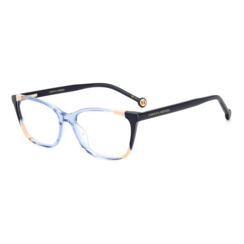 Brille  Carolina herrera Her 0124 col. 1zn Damen Rechteckig Blau/nude