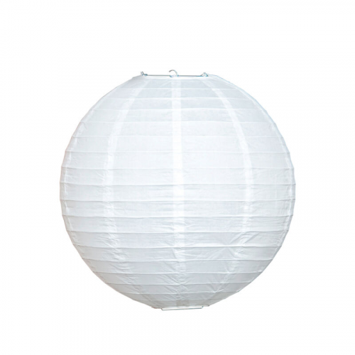 Lampion rund weiß O 25 cm