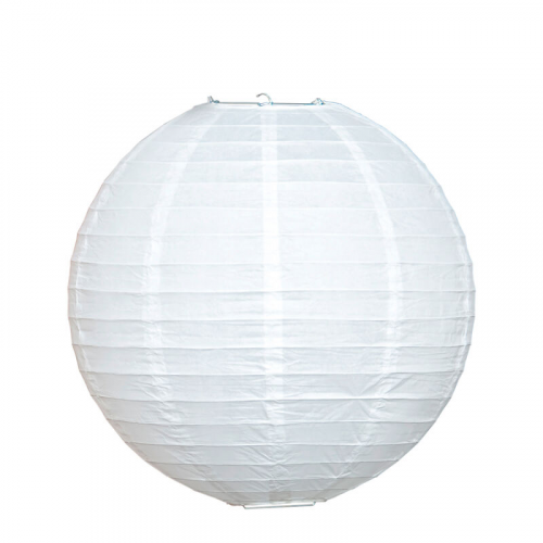 Lampion rund weiß O 35 cm