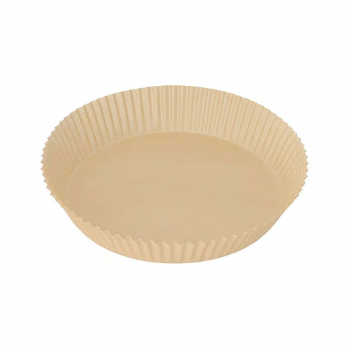 Backpapierzuschnitte für Heißluftfritteusen Mikrowelle Backofen O20cm x 4,5cm braun, 100 Stk.