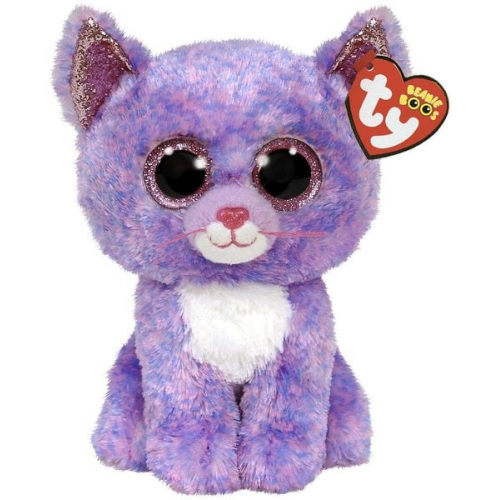 Ty - Beanie Boos - Cassidy Lavendel Katze, 24 cm, medium