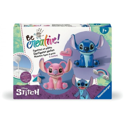 Ravensburger 23877 BeCreative Bastelset Gipsgießen STITCH, DIY für Kinder ab 7 Jahren