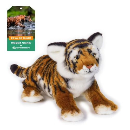 Bresser 9820503 - Freek Vonk, Tiger Raya, Plüschtier, 50 cm