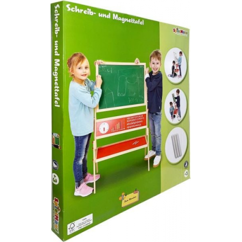 SpielMaus Holz Schreib- und Magnettafel, inkleide Kreide