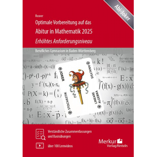 Stefan Rosner - Optimale Vorbereitung auf das Abitur in Mathematik 2025 - Erhöhtes Anforderungsniveau