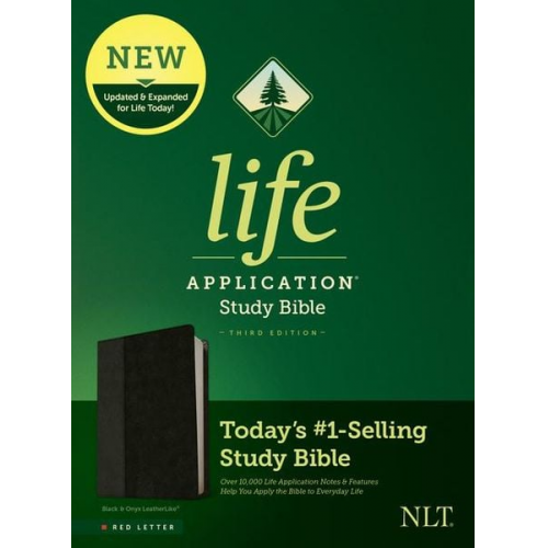 Tyndale (COR) - NLT Life Application Study Bible, Third Edition (Leatherlike, Black/Onyx, Red Letter)