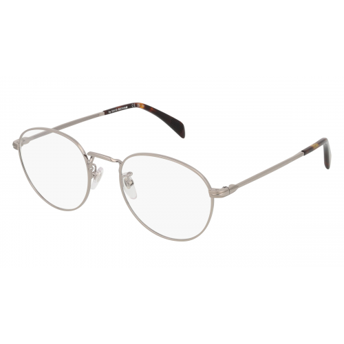 David Beckham DB 1015 Herren-Brille inkl. Gläser Vollrand Rund Metall-Gestell 52mm/21mm/150mm, silber