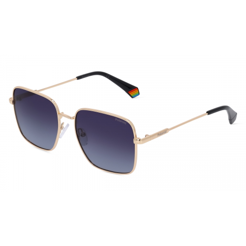 Polaroid PLD 6194/S/X Damen-Sonnenbrille Vollrand Eckig Metall-Gestell, gold