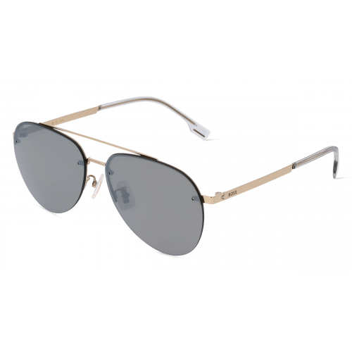 Boss 1537/F/SK Herren-Sonnenbrille Vollrand Pilot Metall-Gestell, gold