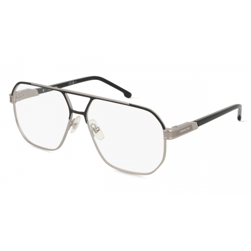 Carrera 1135 Herren-Brille inkl. Gläser Vollrand Pilot Metall-Gestell 60mm/14mm/145mm, schwarz