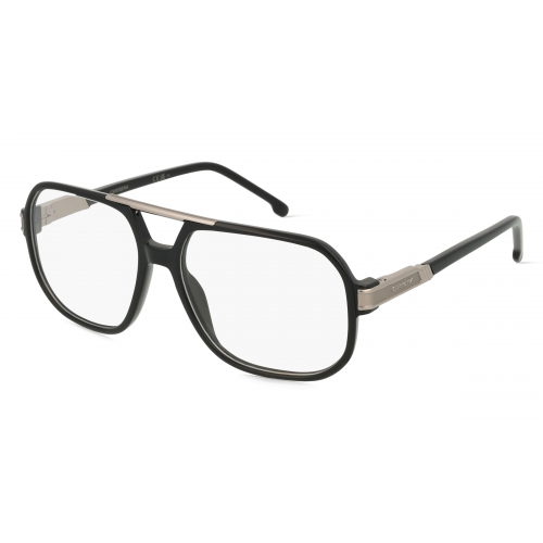 Carrera 1134 Herren-Brille inkl. Gläser Vollrand Eckig Acetat-Gestell 57mm/16mm/145mm, Schwarz