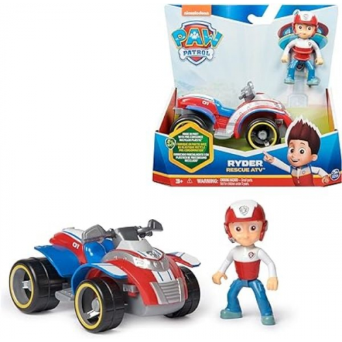 Paw Patrol, Rettungs-Quad mit Ryder-Figur (Sustainable Basic Vehicle/Basis Fahrzeug)