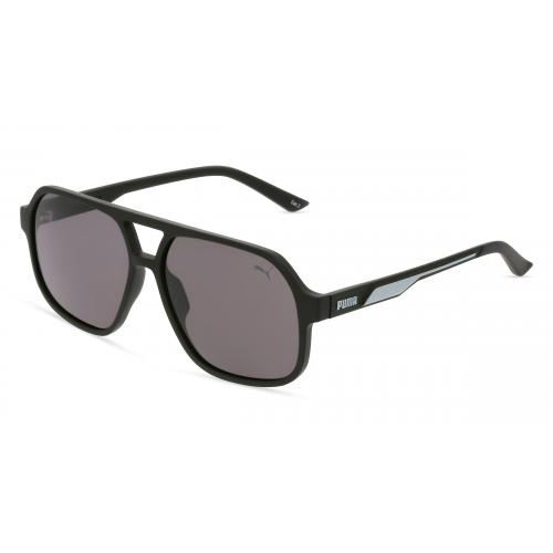 Puma PU0368S Herren-Sonnenbrille Vollrand Pilot Kunststoff-Gestell, schwarz