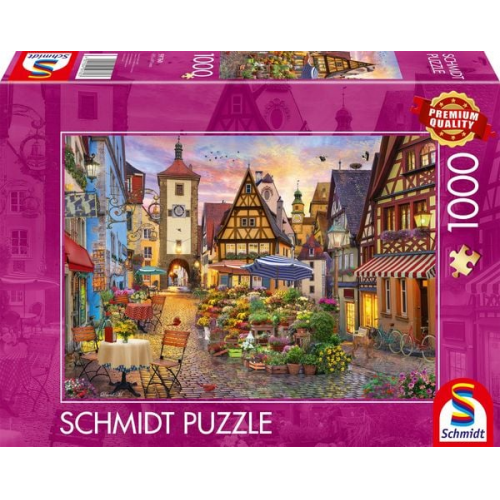 Schmidt Spiele - Romantisches Bayern Rothenburg ob der Tauber, 1.000 Teile