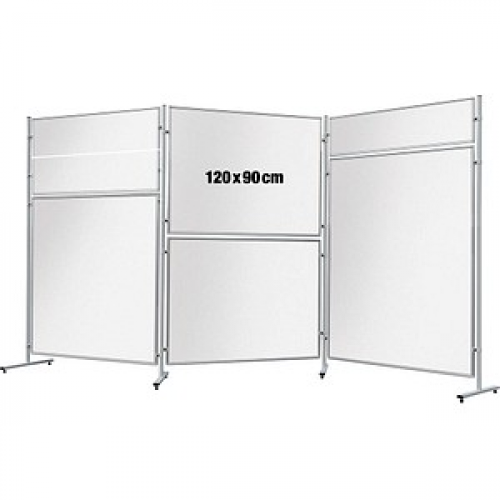 FRANKEN Trennwand ECO, doppelseitig EL-UTS90, weiß 120,0 x 90,0 cm