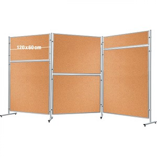 FRANKEN Trennwand ECO, doppelseitig EL-UTK60, braun 120,0 x 60,0 cm