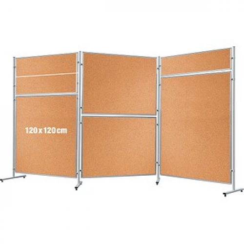 FRANKEN Trennwand ECO, doppelseitig, braun 120,0 x 120,0 cm