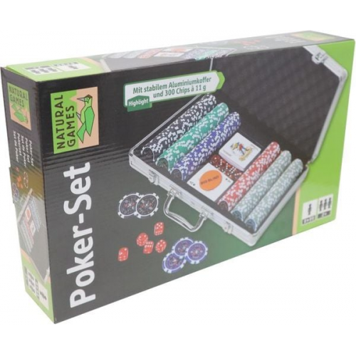 Poker-Set im Aluminiumkoffer, 300 Chips