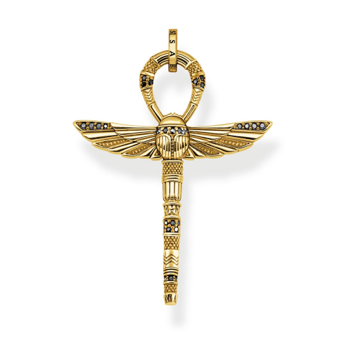 Thomas Sabo PE778-414-39 Ketten-Anhänger Ankh mit Skarabäus vergoldet