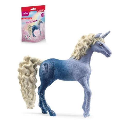 Schleich 70797 - Bayala, Einhorn Sternschnuppe, Sammeleinhorn, Spielfigur, 10x9x2cm