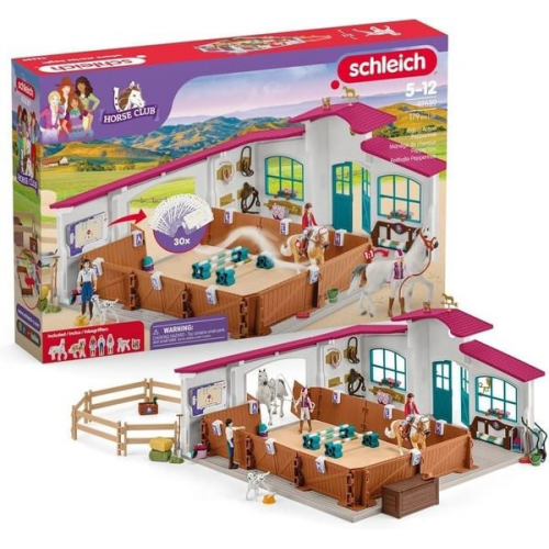 Schleich 42639 - Horse Club, Reithalle Peppertree, Pferdesport-Spielset