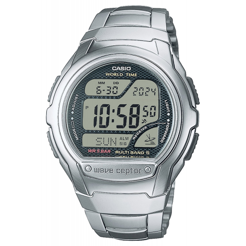 Casio WV-58RD-1AEF Collection Digital Herren-Funkuhr mit Stahlband