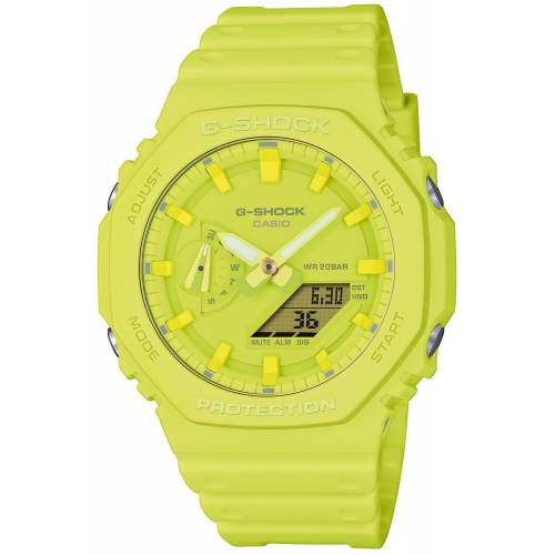 Casio GA-2100-9A9ER G-Shock Classic Ana-Digi Armbanduhr Gelb