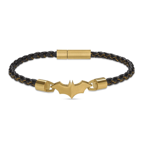 Police PEAGB0034702 Herren-Armband Batman Schwarz/Goldfarben