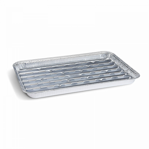 Alu-Grillpfannen Grillschalen BBQ, 34.4 x 22.4cm, mehrfach verwendbar, 100 Stk