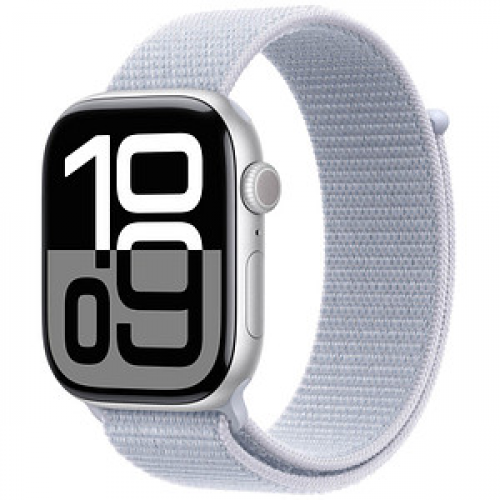 Apple Watch Series 10 46 mm Aluminium (GPS) Sport Loop  blaue Wolke, silber