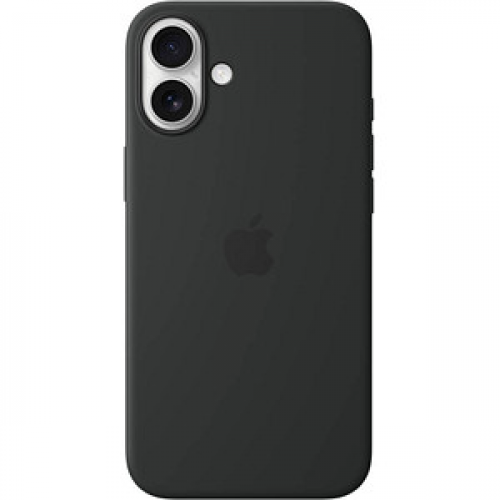 Apple Silikon Case Handy-Cover für Apple iPhone 16 Plus schwarz