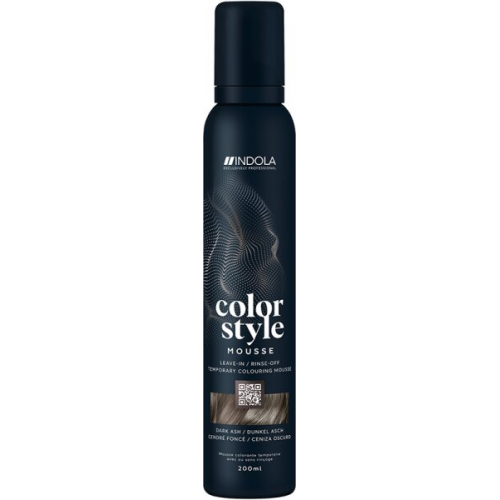 Indola Color Style Mousse 200 ml Dunkel Asch